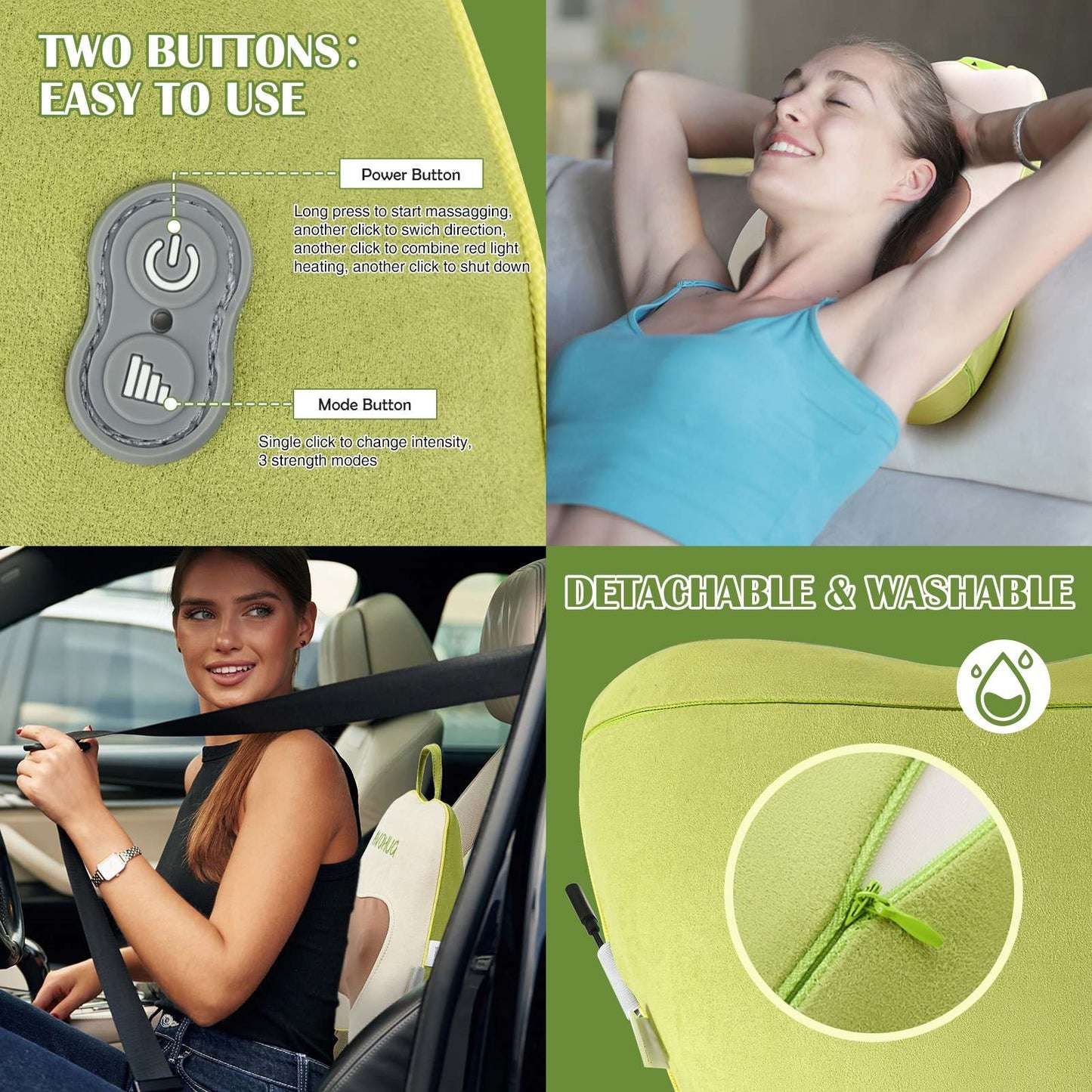 Avocado Back Massager Pillow